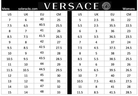 versace size 44|versace size chart.